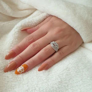 Bague  Argent Rhodié garanti la princesse