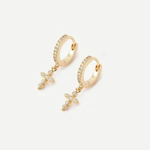 Boucles d'oreilles Croix