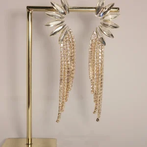 SONIA Boucles Fleur Strass