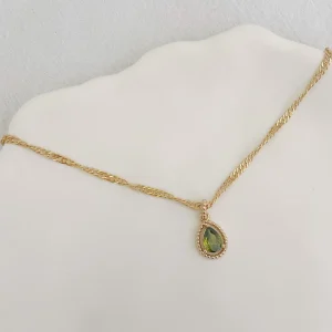 collier Astrid - plaqué or & médaille