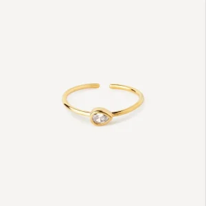Bague Goutte Transparente