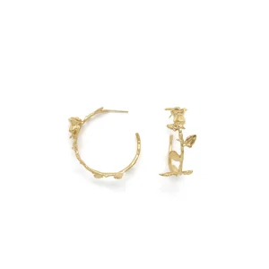 Créoles ouvertes Rosa doré