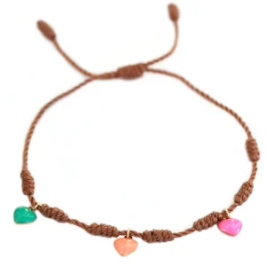 Anklet good luck hearts