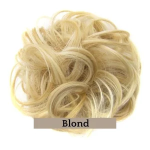 Faux Chignon Blond - Postiche Volume Lumineux Naturel Femme