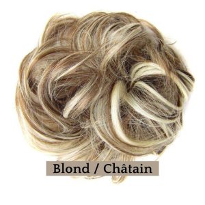 Faux Chignon Blond - Solution Parfaite Cheveux Fins