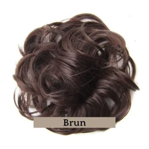 Faux Chignon Brun