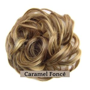 Faux Chignon Caramel Foncee