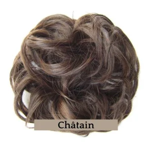 Faux Chignon Châtain - Postiche Volume Naturel Sophistiqué Femme
