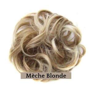 Faux Chignon Mèche Blonde - Postiche Volume Éclatant Naturel Femme