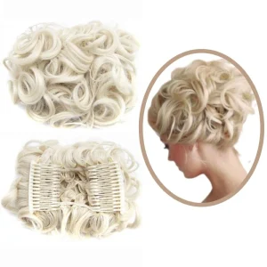 Postiche Chignon Blond Polaire - Extension Volume Glacé Femme