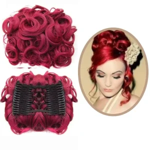 Postiche Chignon Rouge