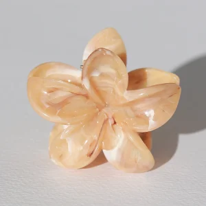 Hair clip flower apricot