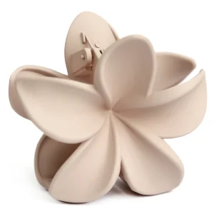 Hair clip flower beige