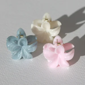 Hair clip flower set of 3 small