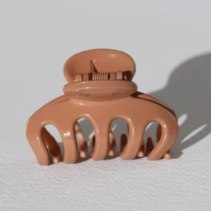 Hair clip grip brown