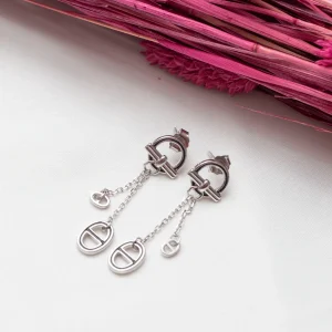 Boucle d'oreille argent Rhodié garanti bulg pendant soldeargent - 40%