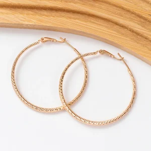 Boucles d’oreilles créoles en plaqué or Xuping xp