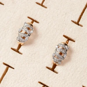 Boucles d'oreilles Plaqué Or Alina