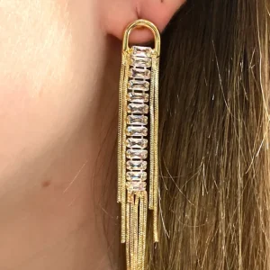 TINA Boucles pendantes strass