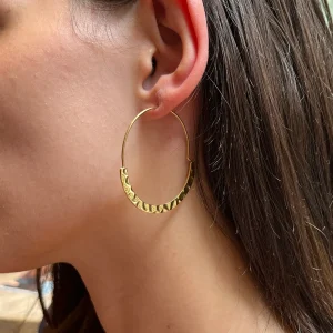 Créoles effet martelé