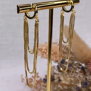 Mini créole maxi chaînes - plaqué or - vendue à l'unité