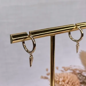 Mini créole maxi pic - plaqué or - vendue à l'unité